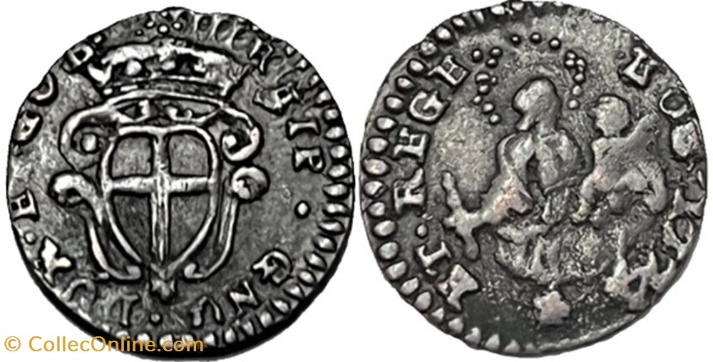 monnaies europe medievale republique genes 1774 repubblica di genova 8 denari