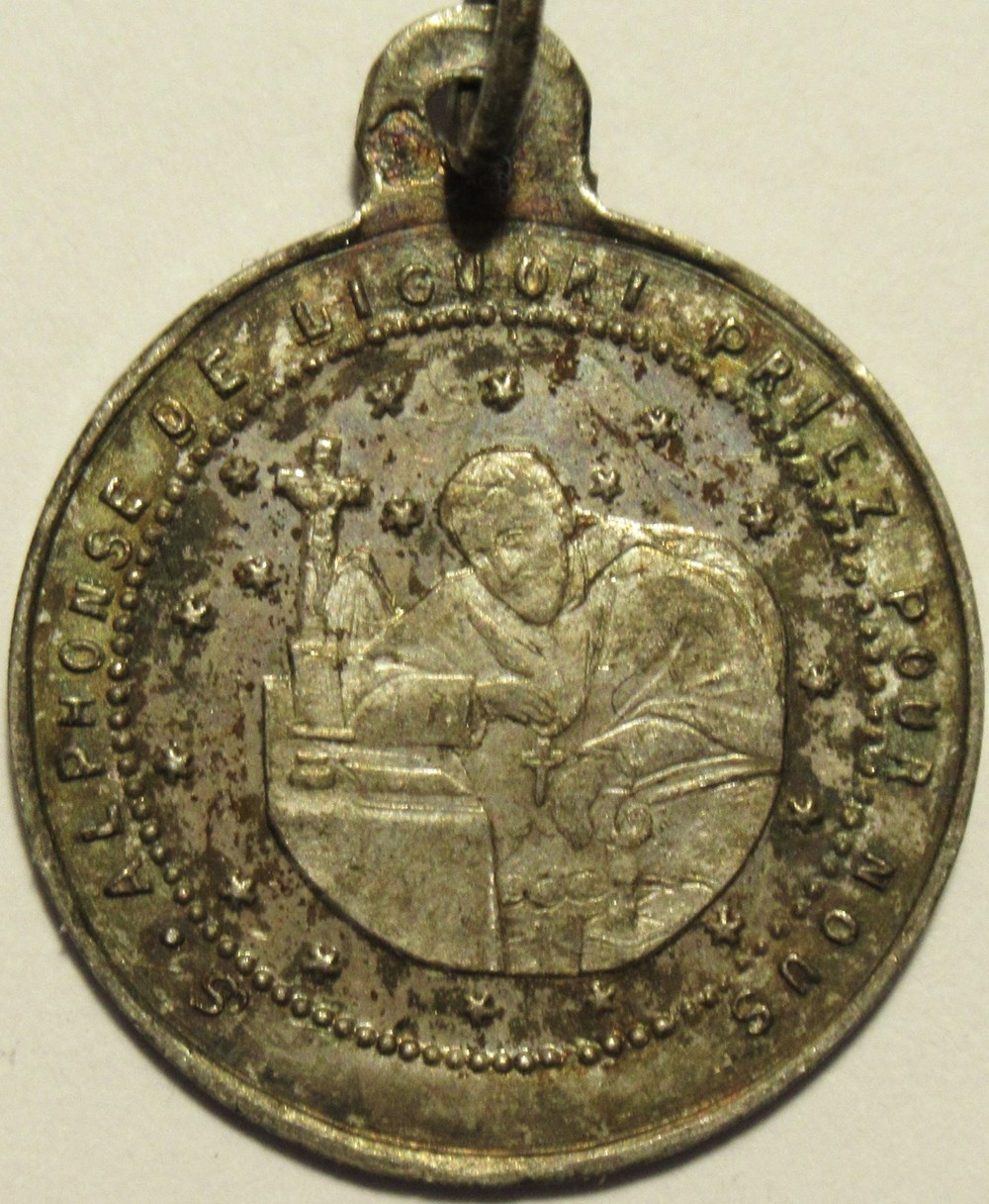 patrimoine religieux objets cultes s alphonse de liguori medaillion xxe