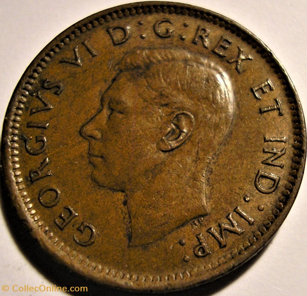 George VI - 1 Cent 1943 - Error monnaie monde canadum george vi 1 cent 1943 error