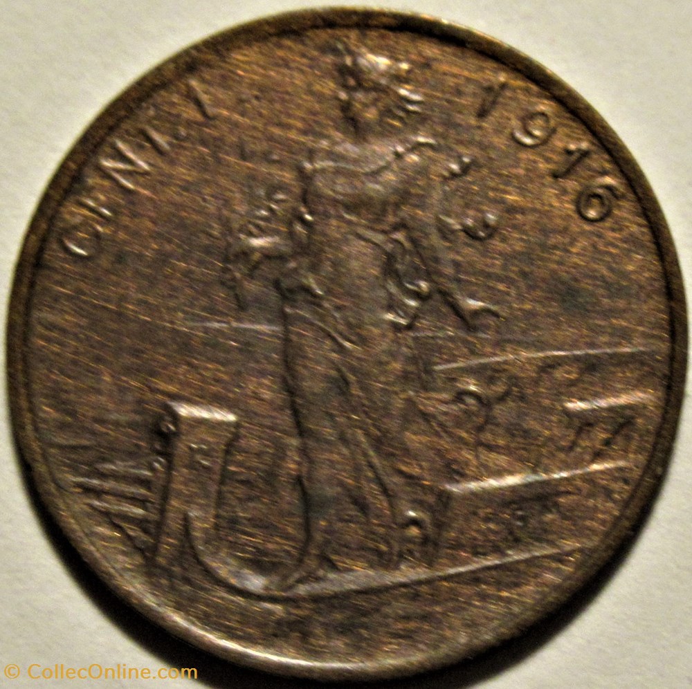 1916 Regno d'Italia, Centesimo, Roma - Vittorio Emanuele III 3 monnaies monde italie 1916 regno italia centesimo roma vittorio emanuele iii