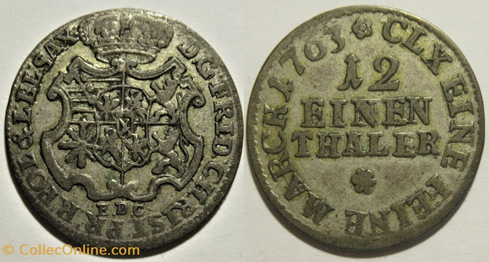 Friedrich Christian I - 1/12 Thaler 1763 Leipzig, Electorate of Saxony monnaies europe medievale saint empire romain germanique friedrich christian i 1 12 thaler 1763 leipzig electorate of saxony