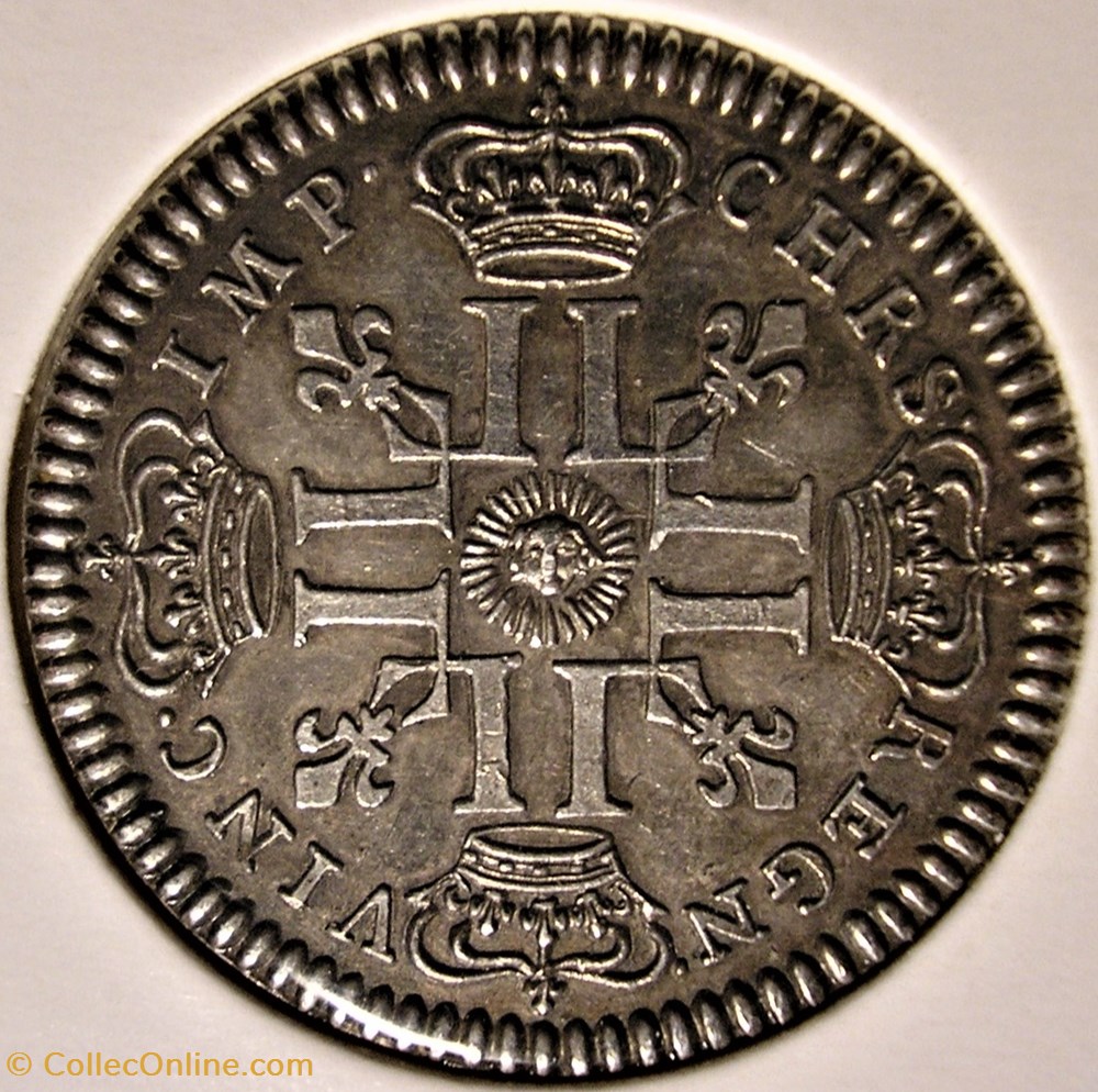 monnaies europe medievale france royales louis xv petit louis argent 1720 essai