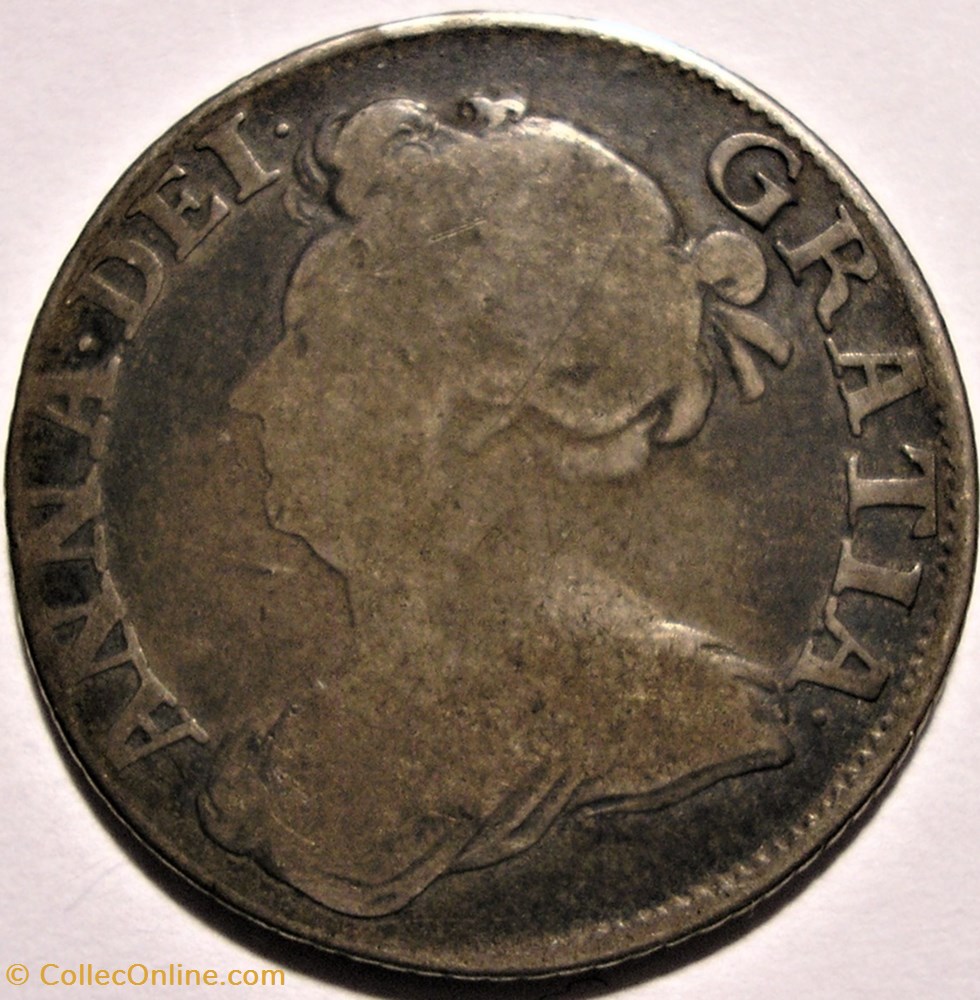 Anne - 1 Shilling, 1709 - Kingdom of Great Britain and Ireland monnaies europe medievale royaume angleterre anne 1 shilling 1709 kingdom of great britain and ireland