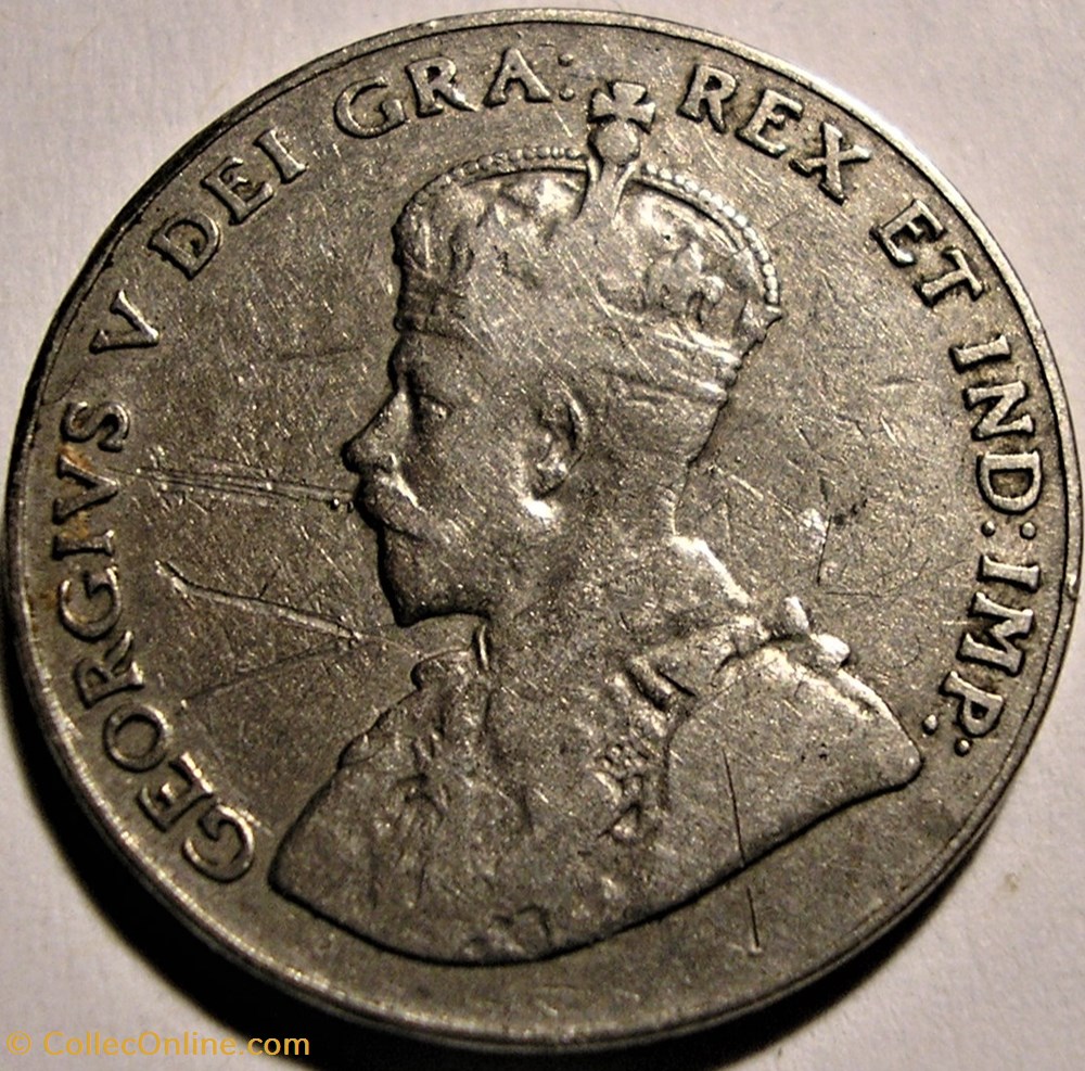George V - 5 Cents 1928 monnaie monde canadum george v 5 cents 1928