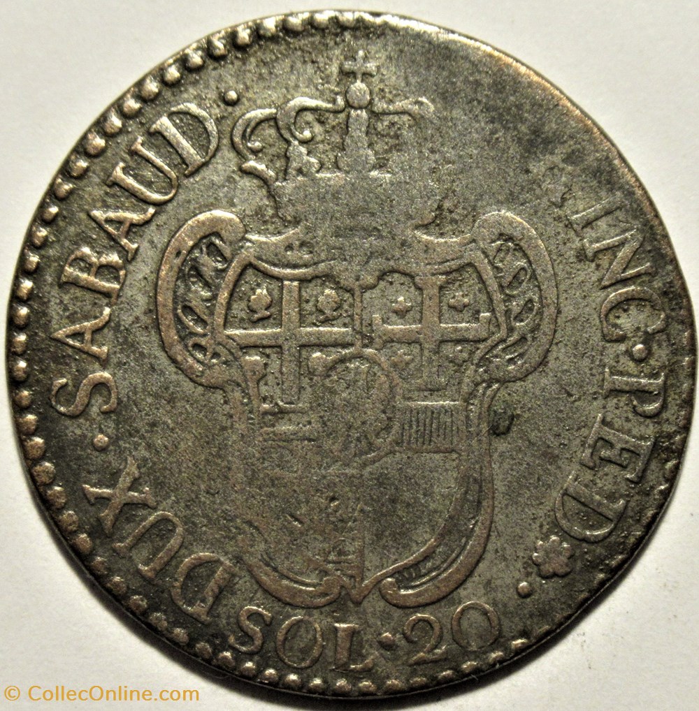 1795 Royaume de Sardaigne, 20 Soldi - Victor-Amédée III de Savoie (ex.3) 3 monnaies 1795 royaume de sardaigne 20 soldi victor amedee iii de savoie ex 3