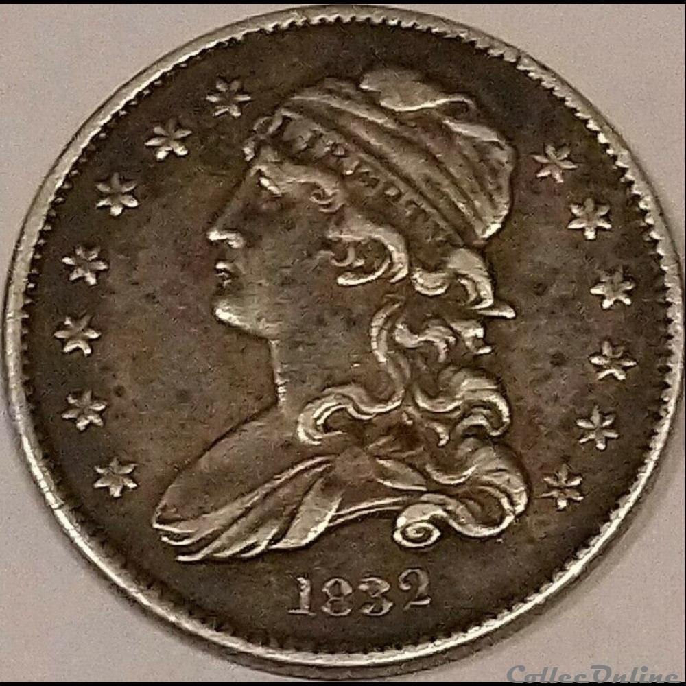 1832 Capped Bust 25 Cents monnaie monde etat uni 1832 capped bust 25 cents