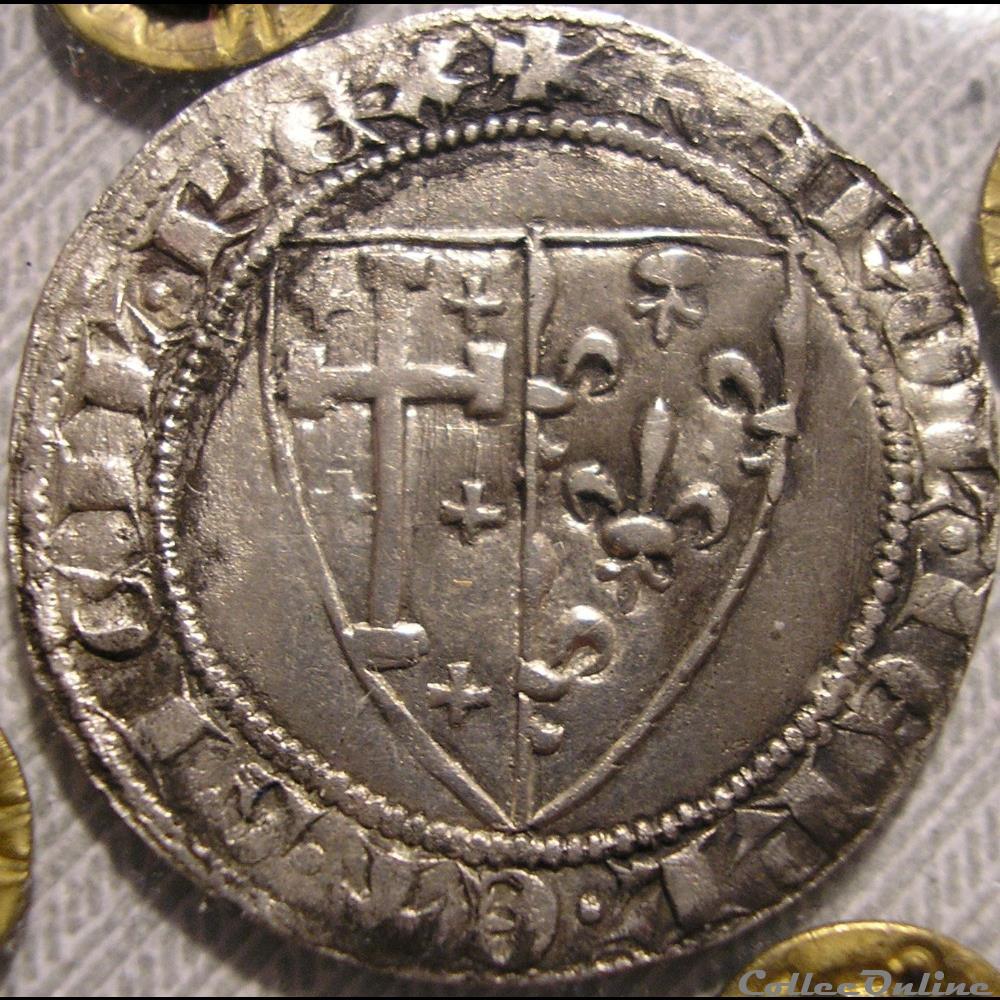 c. 1266-1285 - Salut d'argent, Royaume de Naples - Charles Ier d'Anjou 2 monnaies europe medievale sicile c 1266 1285 salut argent royaume de naples charles ier anjou