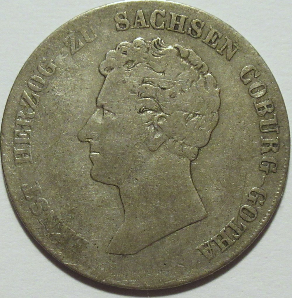 Ernst I - 10 Kreuzer 1835, Duchy of Saxe-Coburg and Gotha monnaies europe medievale saint empire romain germanique ernst i 10 kreuzer 1835 duchy of saxe coburg and gotha
