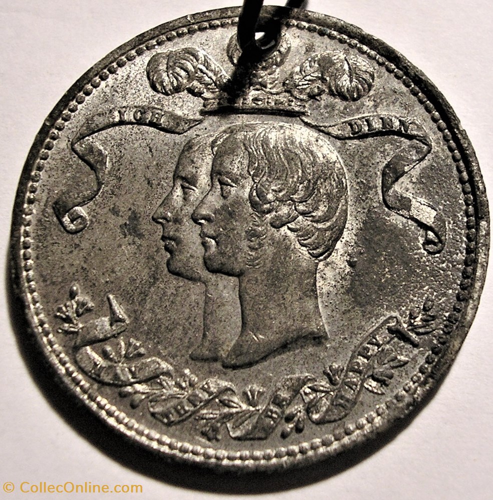 Edward & Alexandra - Princely Wedding 1863 Medallion, UK 2 medaille royaume uni edward alexandra princely wedding 1863 medallion uk