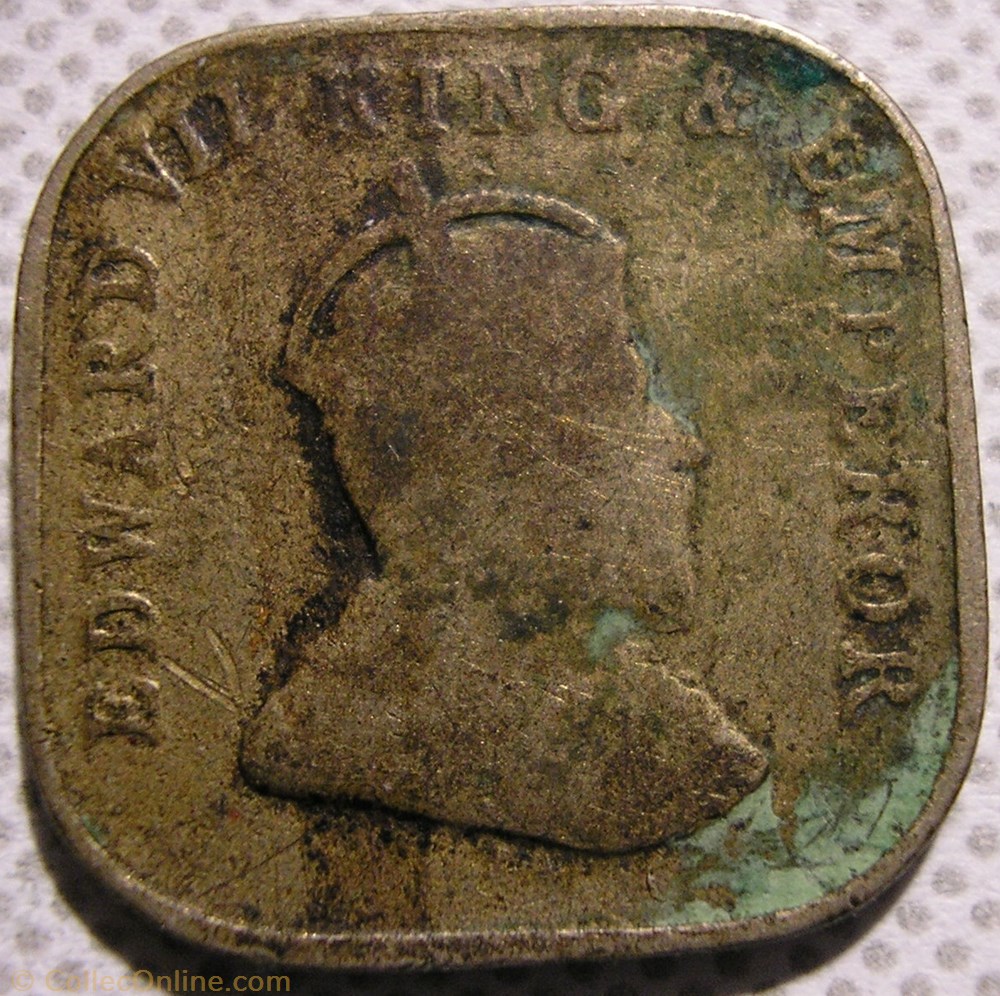 monnaie monde sri lanka edward vii 5 cents 1909 ceylon