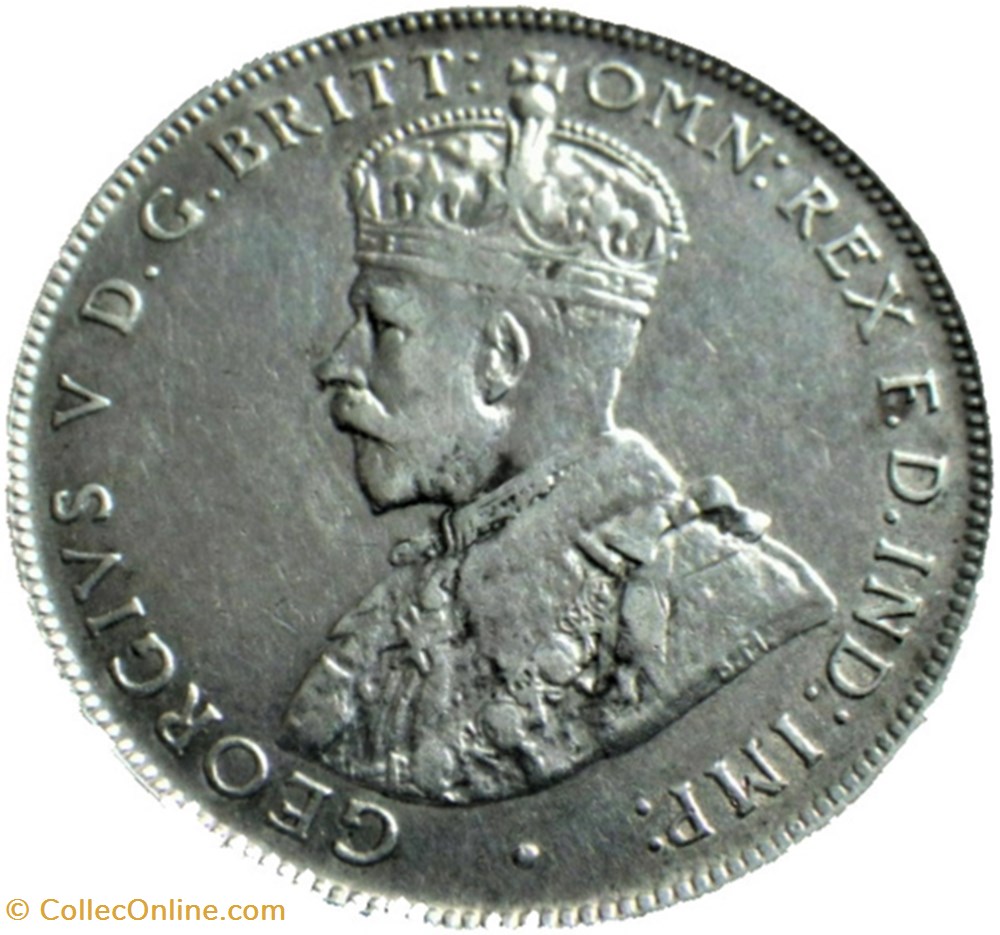 monnaie monde australie george v one florin 1916 melbourne australia