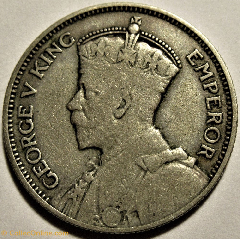 George V - One Shilling 1934 - New Zealand monnaies monde nouvelle zelande george v one shilling 1934 new zealand