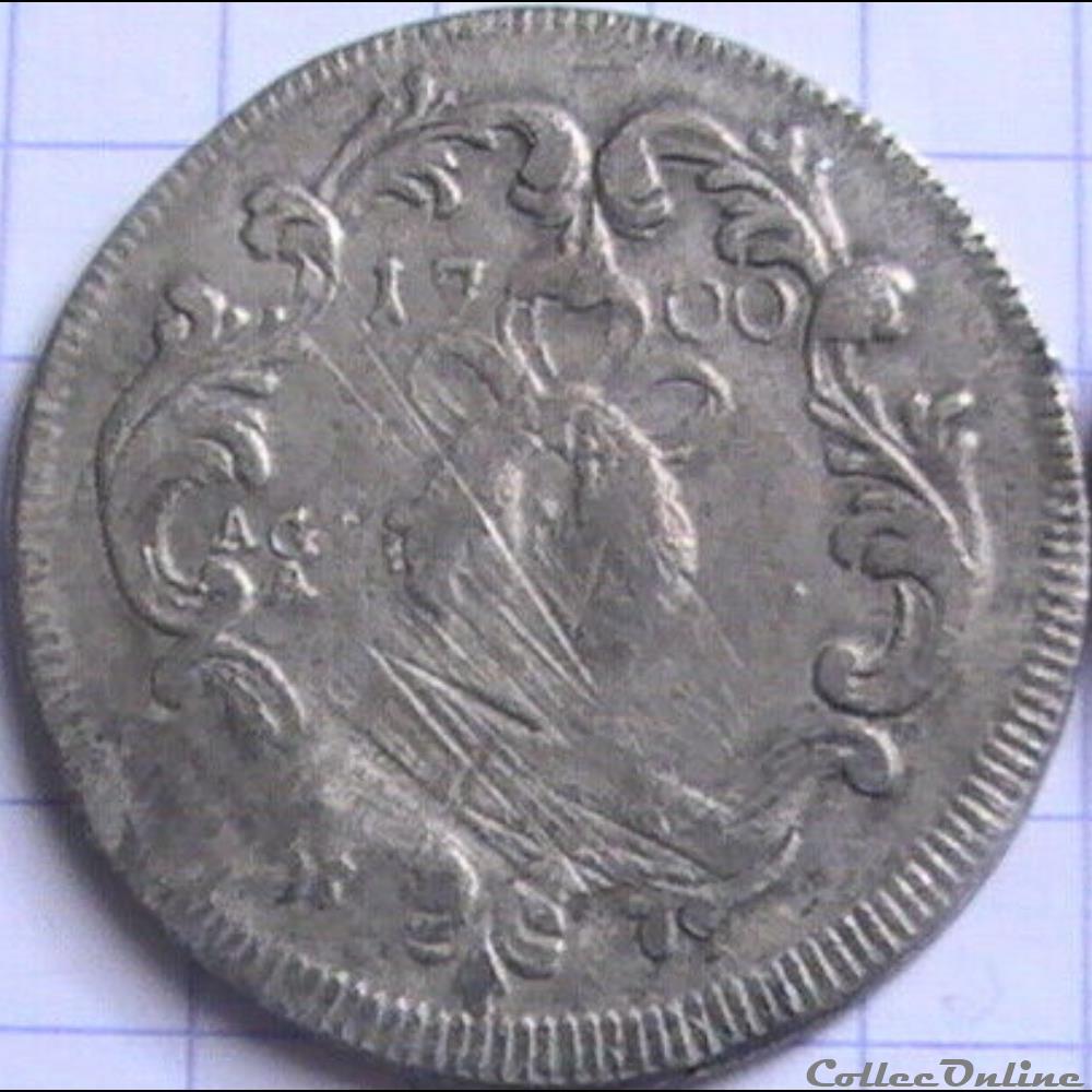 1700 Royaume de Naples 1 Tari / 20 Grana - Carlos II d'Espagne monnaies europe medievale 1700 royaume de naples 1 tari 20 grana carlos ii espagne