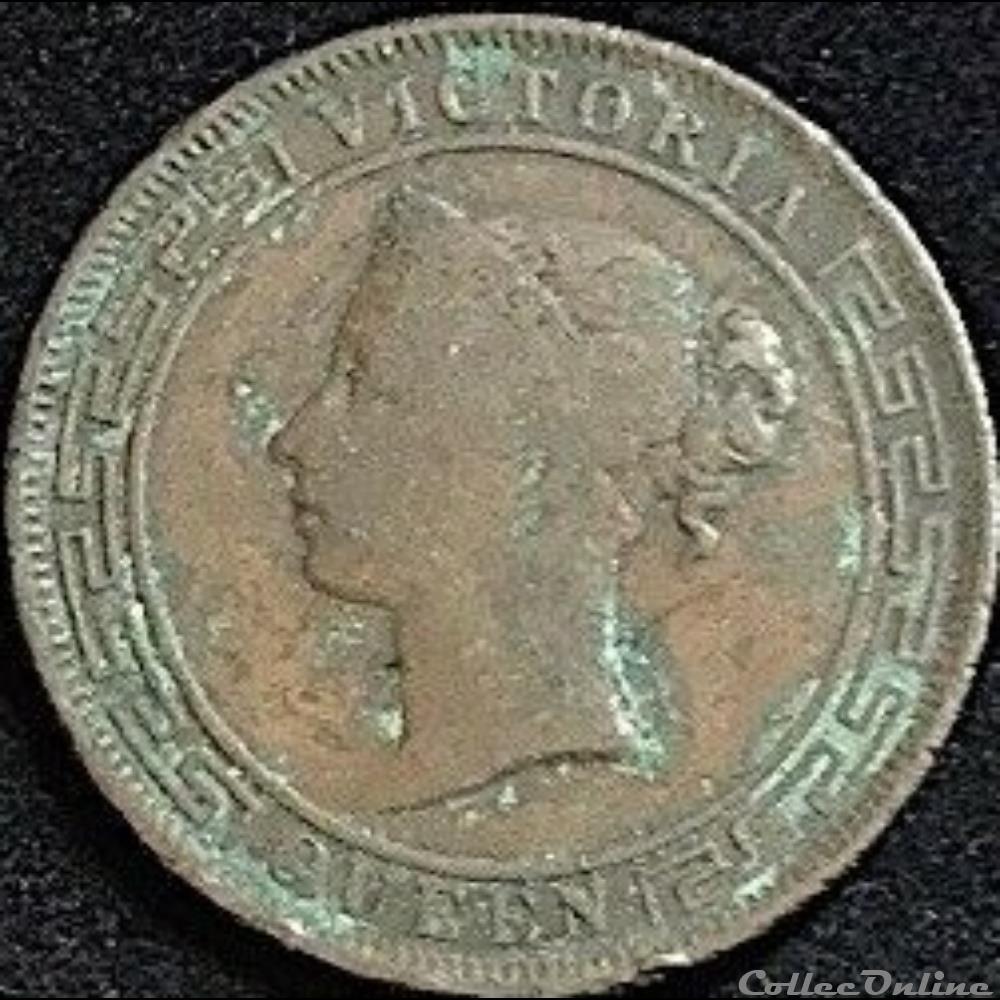 monnaie monde sri lanka victoria five cents 1870 ceylon
