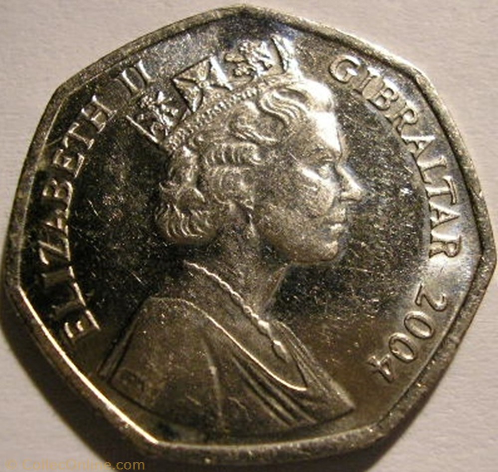 Elizabeth II - 50 Pence 2004 - Gibraltar monnaie monde elizabeth ii 50 pence 2004 gibraltar