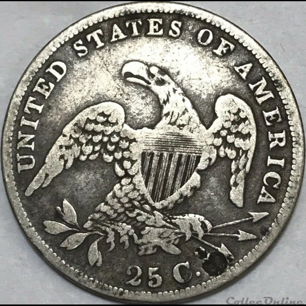 1835 Capped Bust 25 Cents 4 monnaie monde etat uni 1835 capped bust 25 cents