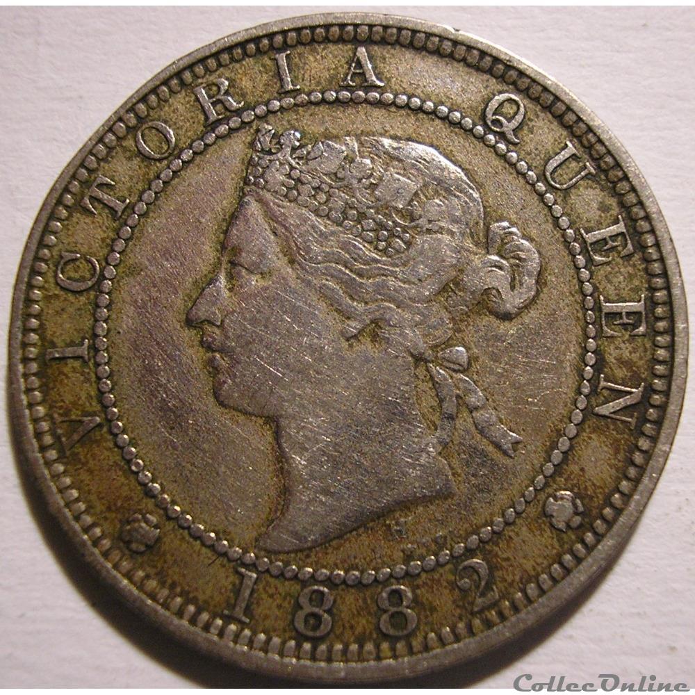 Victoria - One Penny 1882 - Jamaica Island monnaies monde jamaique victoria one penny 1882 jamaica island