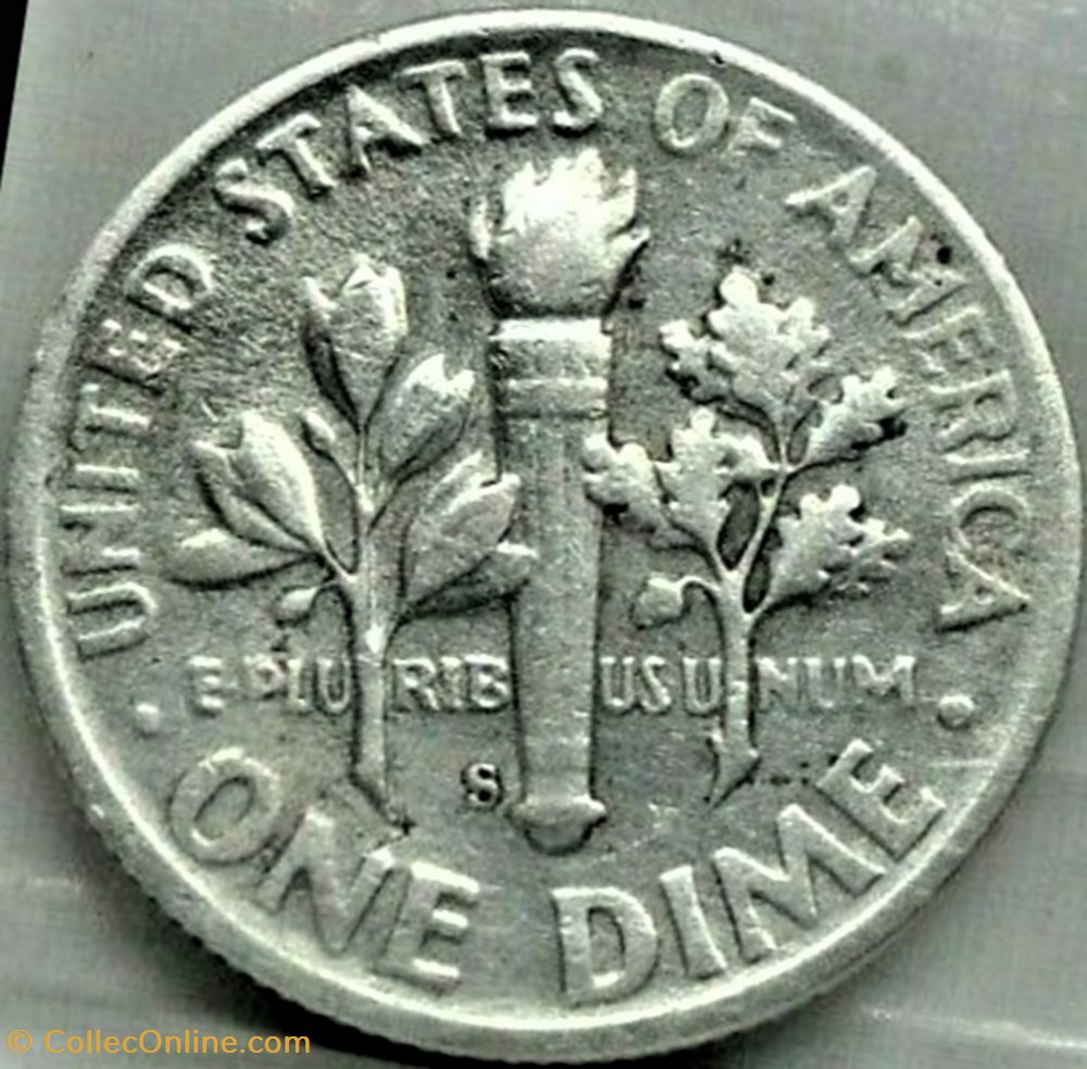 monnaies monde etats unis 1948 san francisco dime doubling motto