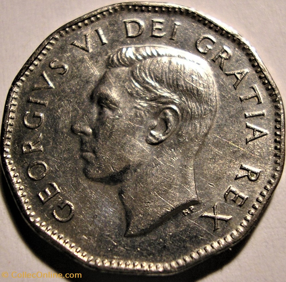 George VI - Five Cents 1951 - Discovery of Nickel (1751) 2 monnaie monde canadum george vi five cents 1951 discovery of nickel 1751