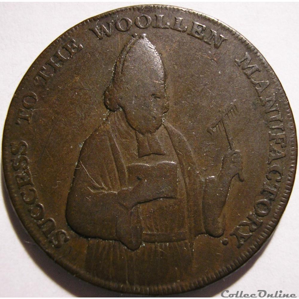 1792 HalfPenny S. Kingdon - Exeter, Devonshire monnaie monde royaume uni 1792 halfpenny s kingdon exeter devonshire