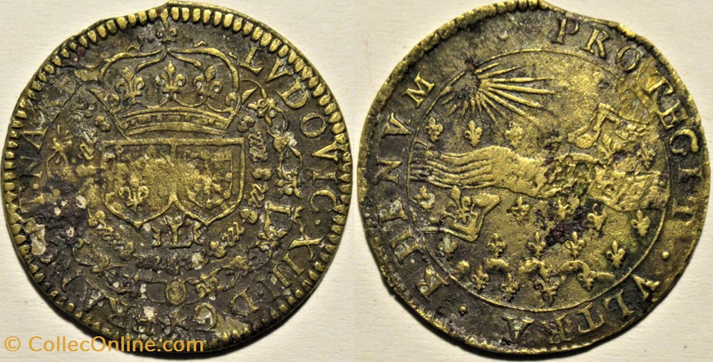 Louis XIII - c.1640 Jeton, le Rhin monnaies paranumismatique jetons poids louis xiii c 1640 jeton le rhin