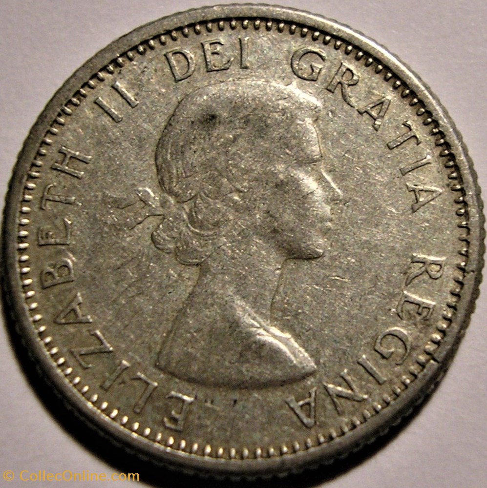Elizabeth II - 10 Cents 1964 monnaie monde canadum elizabeth ii 10 cents 1964