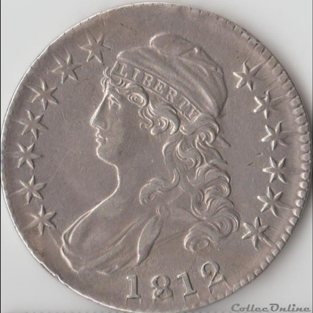 1812 Capped Bust Lettered Edge monnaie monde etat uni 1812 capped bust lettered edge