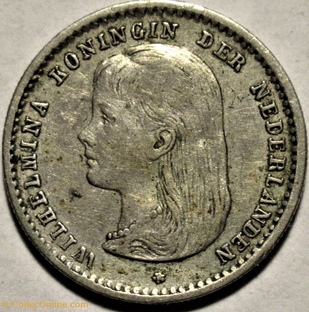 monnaies monde pays bas wilhelmina of nederland 10 cents 1892