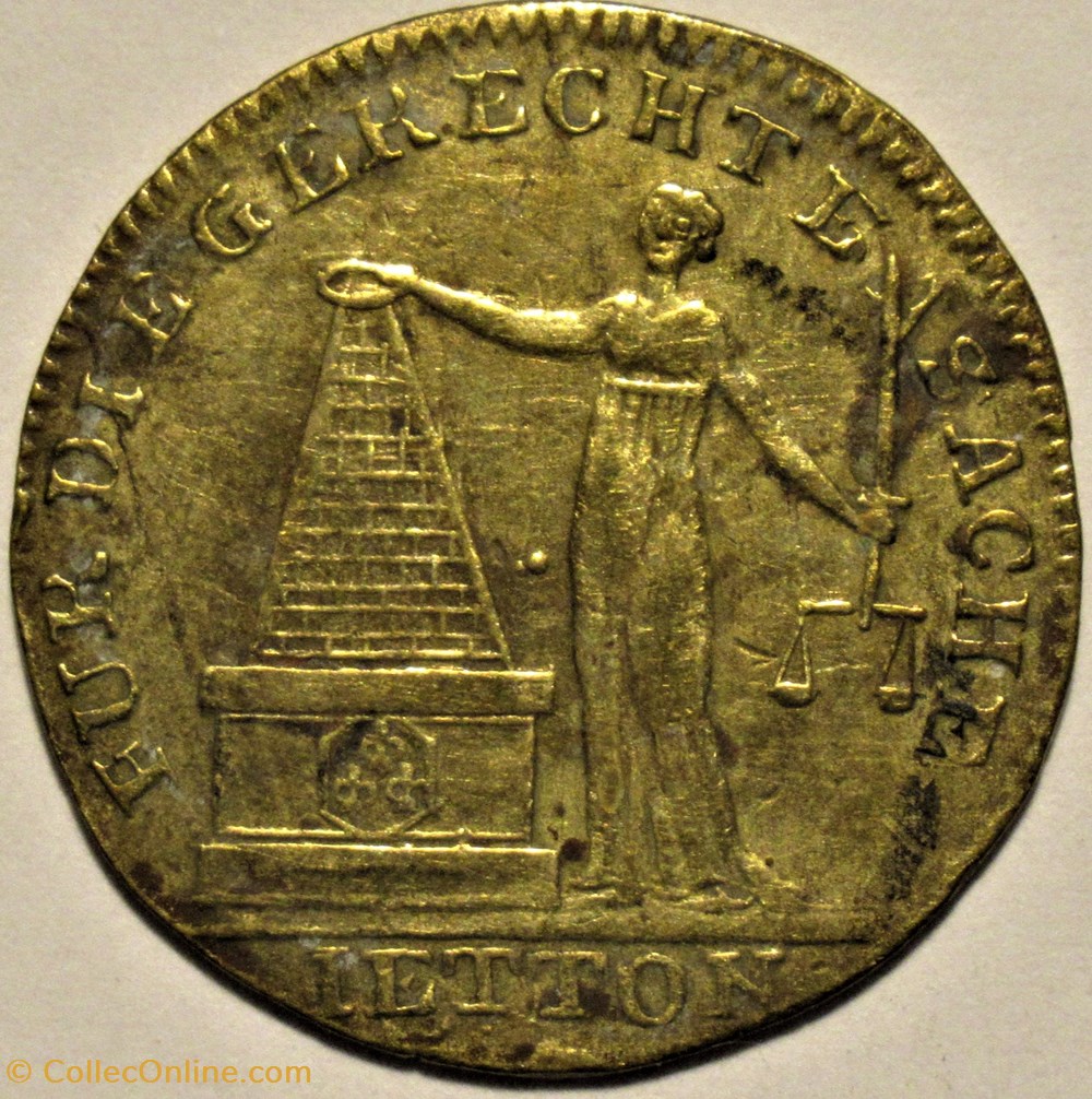 Louis XVIII - 1814 Première paix de Paris, Jeton par Lauer monnaies paranumismatique jetons poids louis xviii 1814 premiere paix de paris jeton par lauer