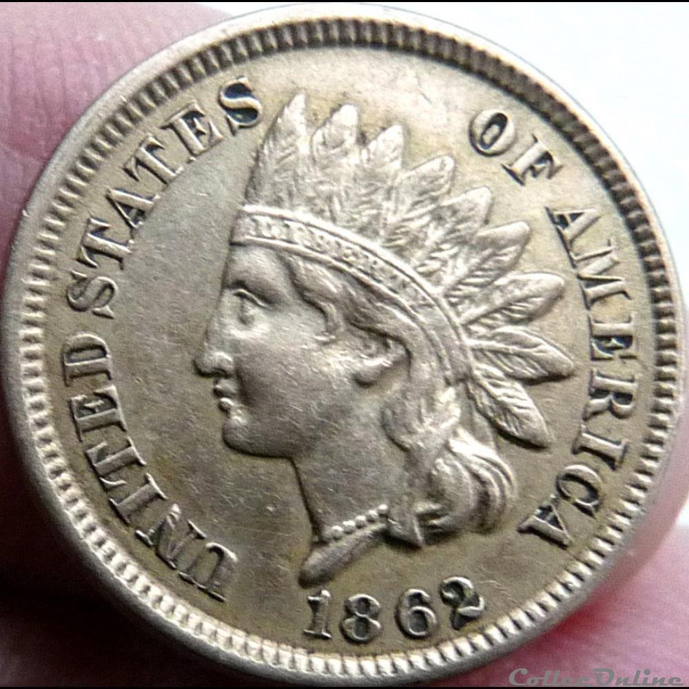1862 One Cent monnaie monde etat uni 1862 one cent