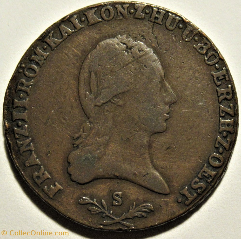 Franz I - 6 Kreutzer 1800 Smolnik - Austrian Empire 2 monnaies monde autriche franz i 6 kreutzer 1800 smolnik austrian empire