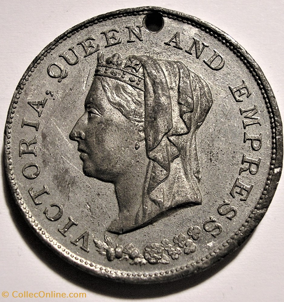 Victoria - Diamond Jubilee Medallion 1897 - GB 2 monnaie jeton mereaux victoria diamond jubilee medallion 1897 gb