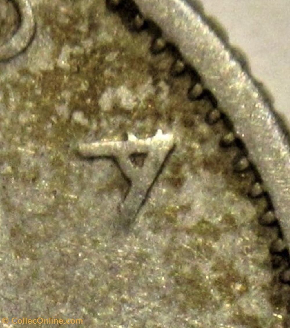 Elizabeth II - 10 Cents 1957 - Die Chip 4 monnaies monde canada elizabeth ii 10 cents 1957 die chip