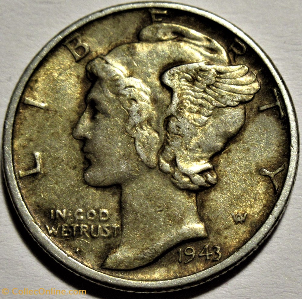 1943 Dime monnaies monde etats unis 1943 dime
