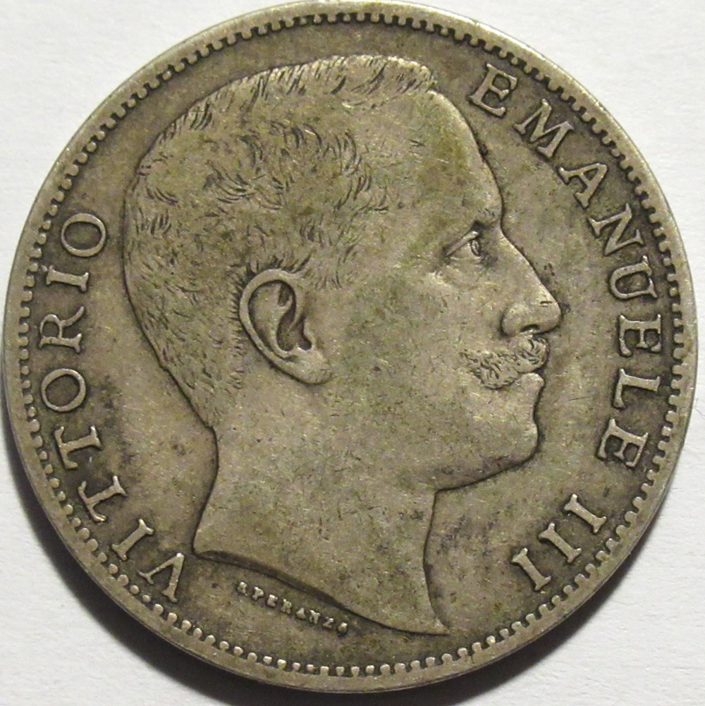 1906 Regno d'Italia, 2 Lire, Roma - Vittorio Emanuele III monnaies monde italie 1906 regno italia 2 lire roma vittorio emanuele iii