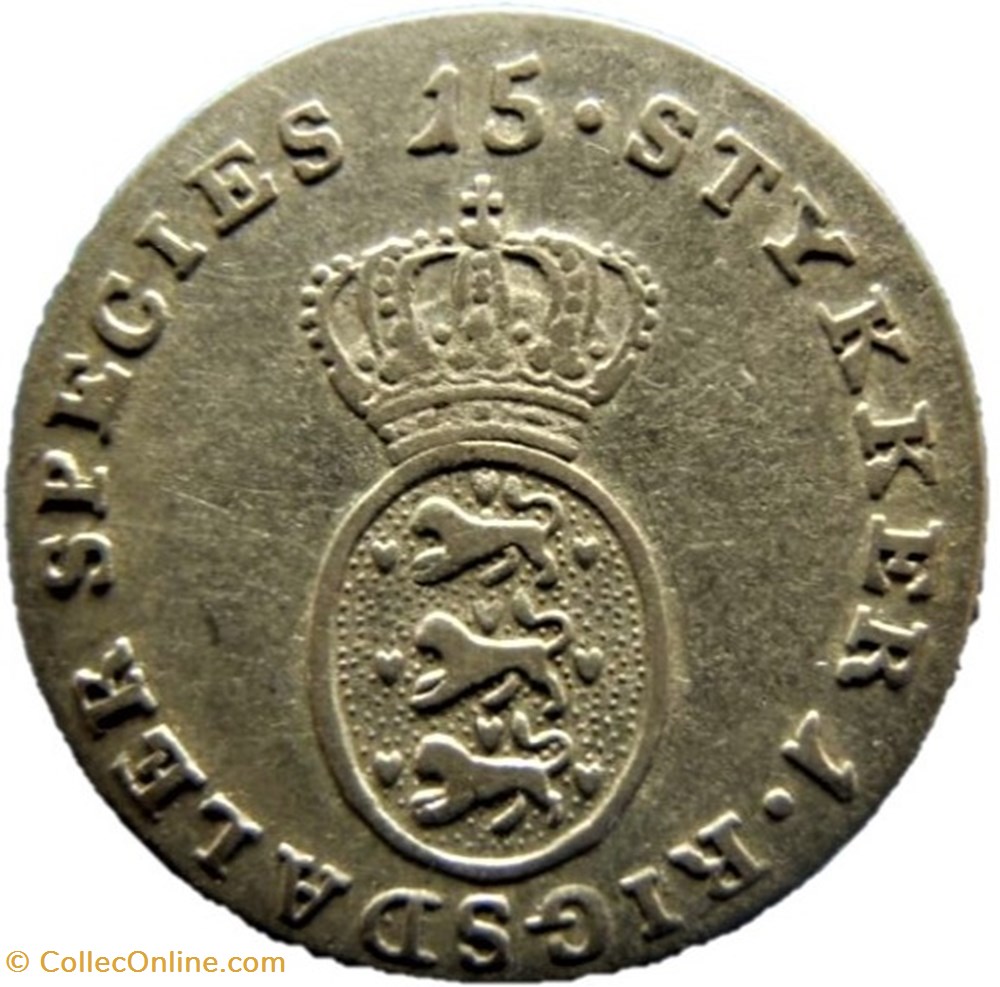 Christian VII - 1/15 Specie Daler 1797 Denmark monnaies monde danemark christian vii 1 15 specie daler 1797 denmark