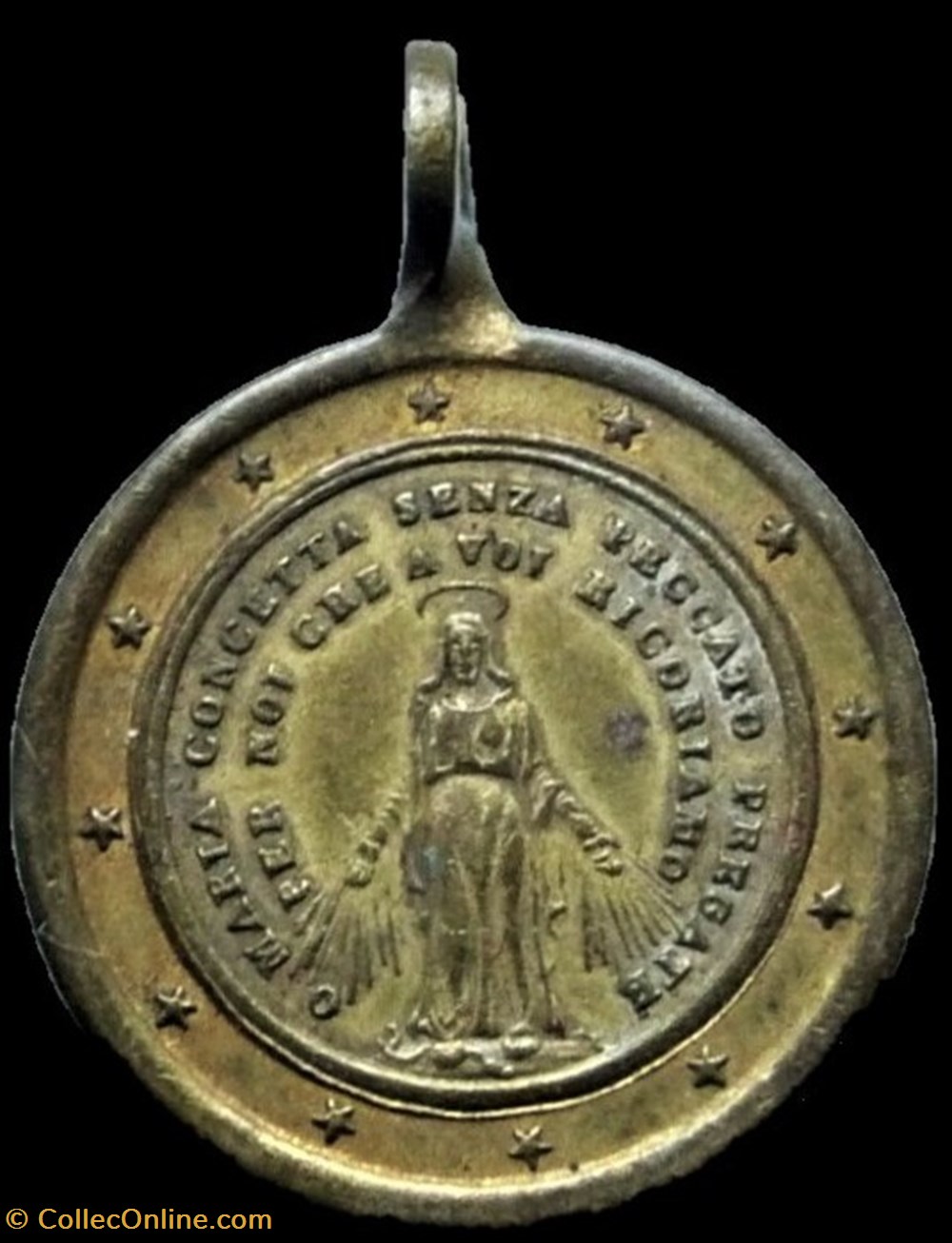 medailles religieuses pius ix virgin mary medalet ca 1868 rome vatican