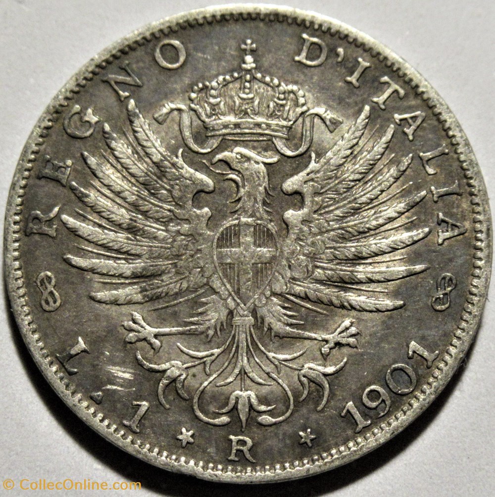 1901 Royaume d'Italie, Lira, Roma - Vittorio Emanuele III (ex.2) 3 monnaies monde 1901 royaume italie lira roma vittorio emanuele iii ex 2