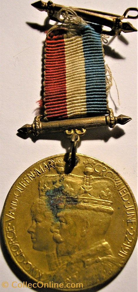 monnaie jeton mereaux george v mary 1911 coronation gilt medal uk