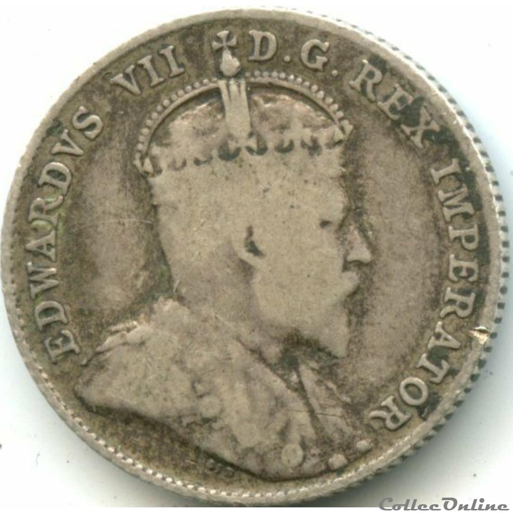 Edward VII - 10 Cents 1909 monnaies monde canada edward vii 10 cents 1909
