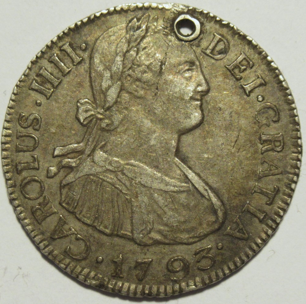 Guatemala - 2 Reales 1793 NG - Carlos IV de España monnaies monde guatemala 2 reales 1793 ng carlos iv de espana