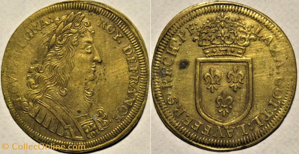 Louis XIV - c.1689, Rechenpfennig par L.G. Lauffers monnaies paranumismatique jetons poids louis xiv c 1689 rechenpfennig par l g lauffers