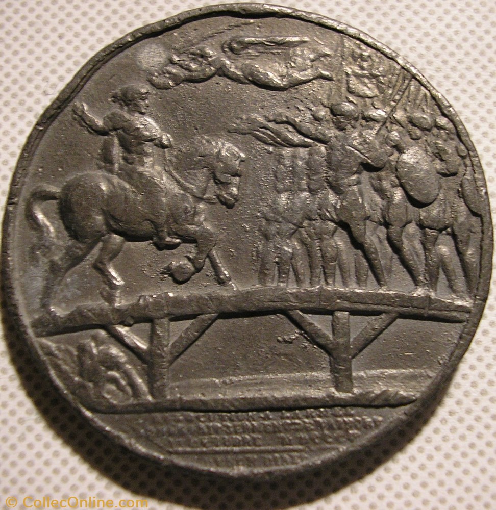 Napoléon Ier - Médaille 1805, Pont du Lech, Augsburg 3 medailles france empire napoleon ier medaille 1805 pont du lech augsburg