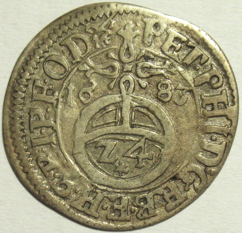 Bishopric of Bamberg - 1/24 Thaler 1783 - Peter Philipp v. Dernbach monnaies europe medievale saint empire romain germanique bishopric of bamberg 1 24 thaler 1783 peter philipp v dernbach