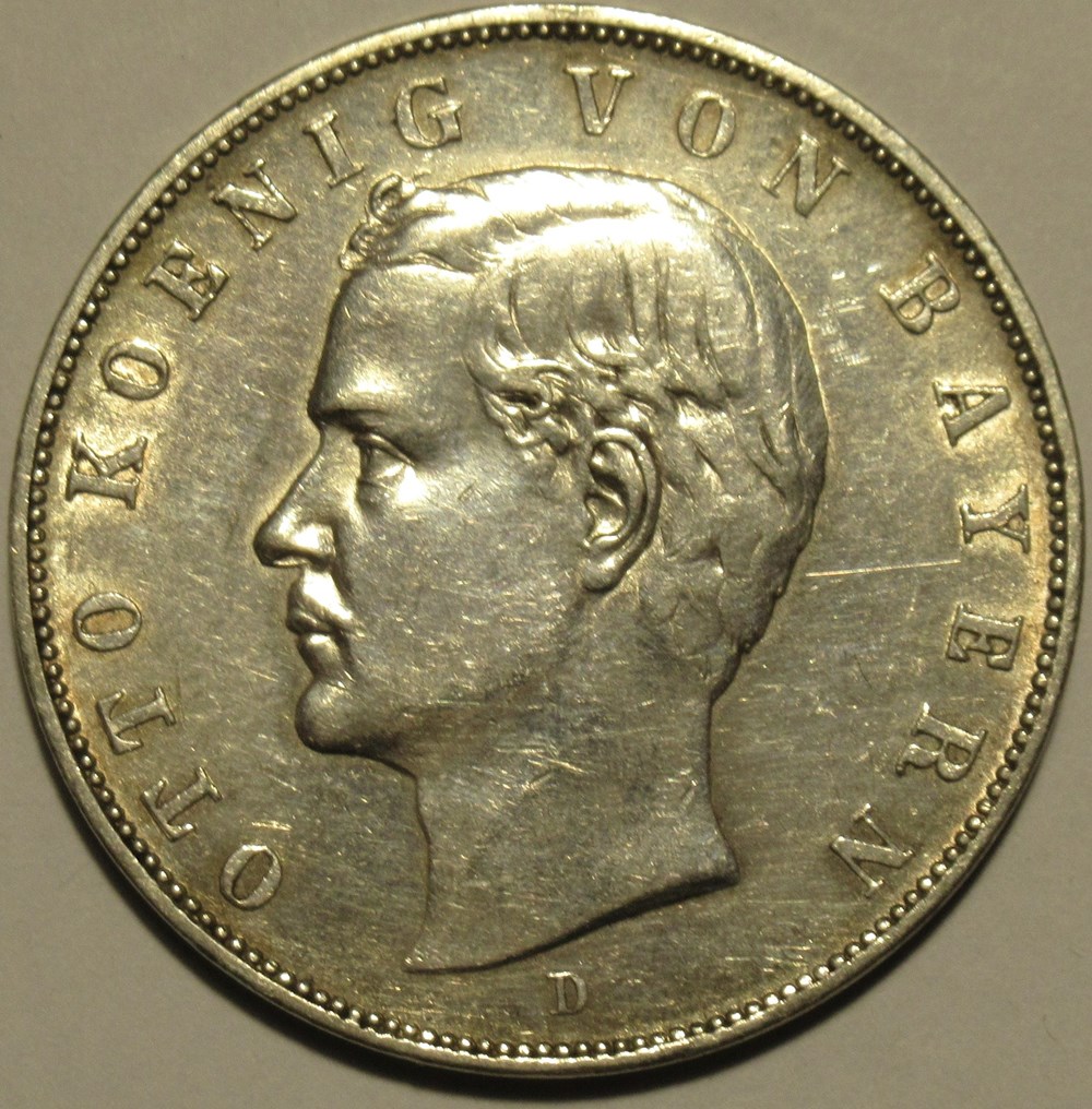 monnaies europe medievale saint empire romain germanique otto 3 mark 1913 kingdom of bavaria
