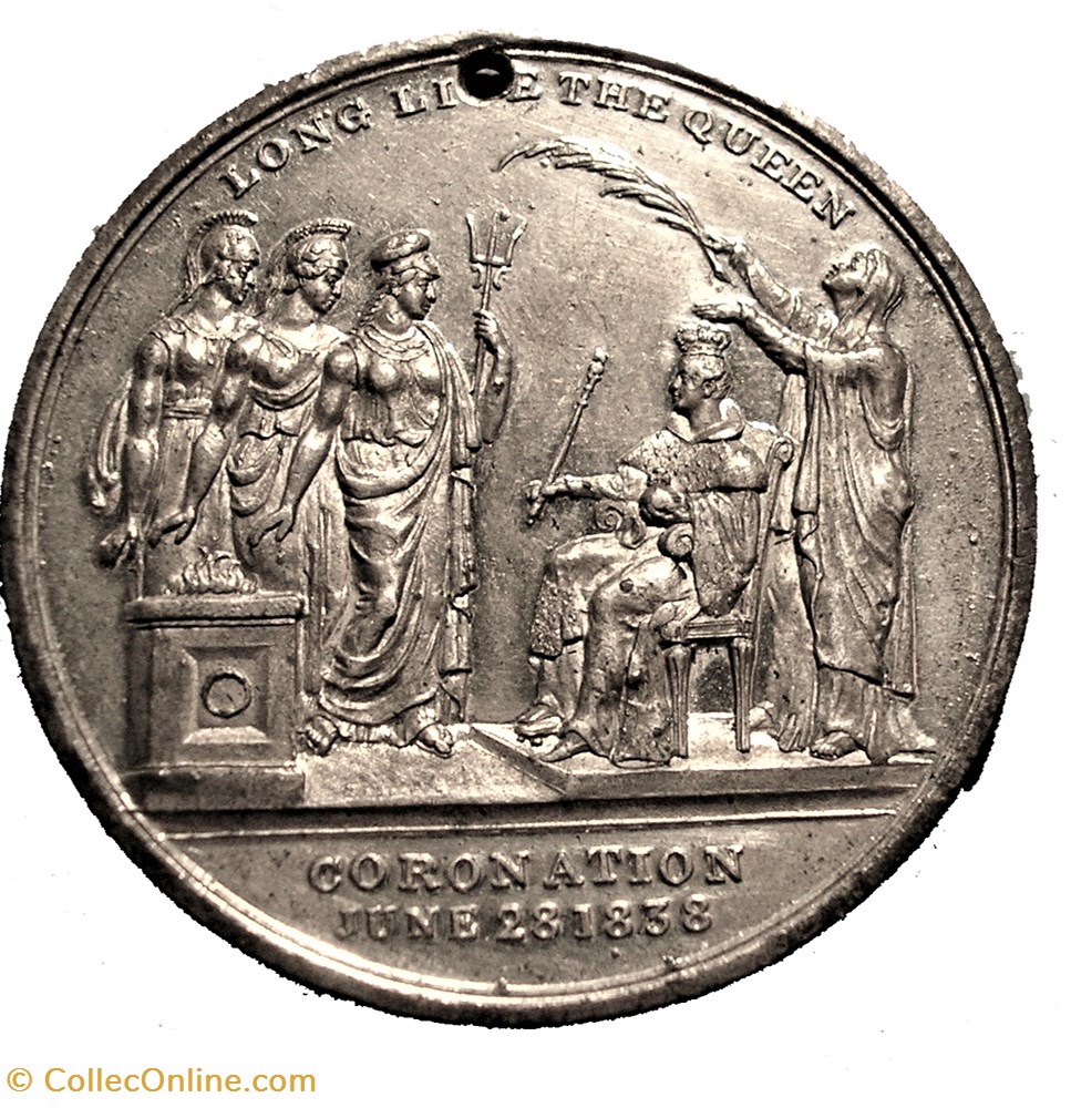 Victoria - 1838 Coronation, Great Britain 3 medaille royaume uni victoria 1838 coronation great britain