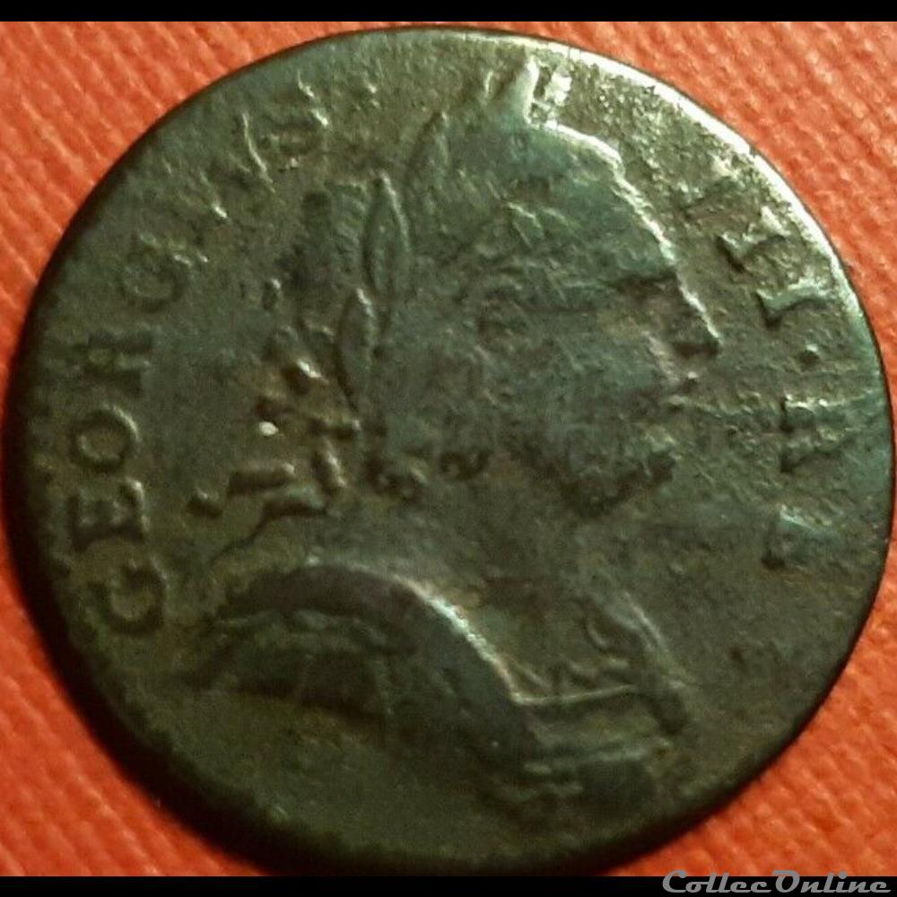 1774 Farthing - No Regal - George III of Great Britain monnaie monde etat uni 1774 farthing no regal george iii of great britain