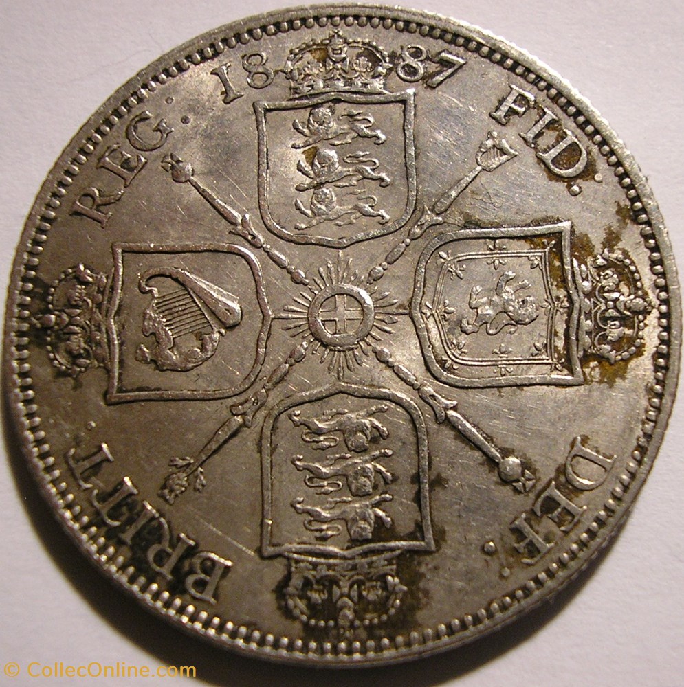 monnaies monde royaume uni victoria jubilee one florin 1887 kingdom of great britain