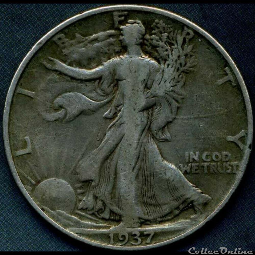 1937 Half Dollar (ex.2) monnaie monde etat uni 1937 half dollar ex 2