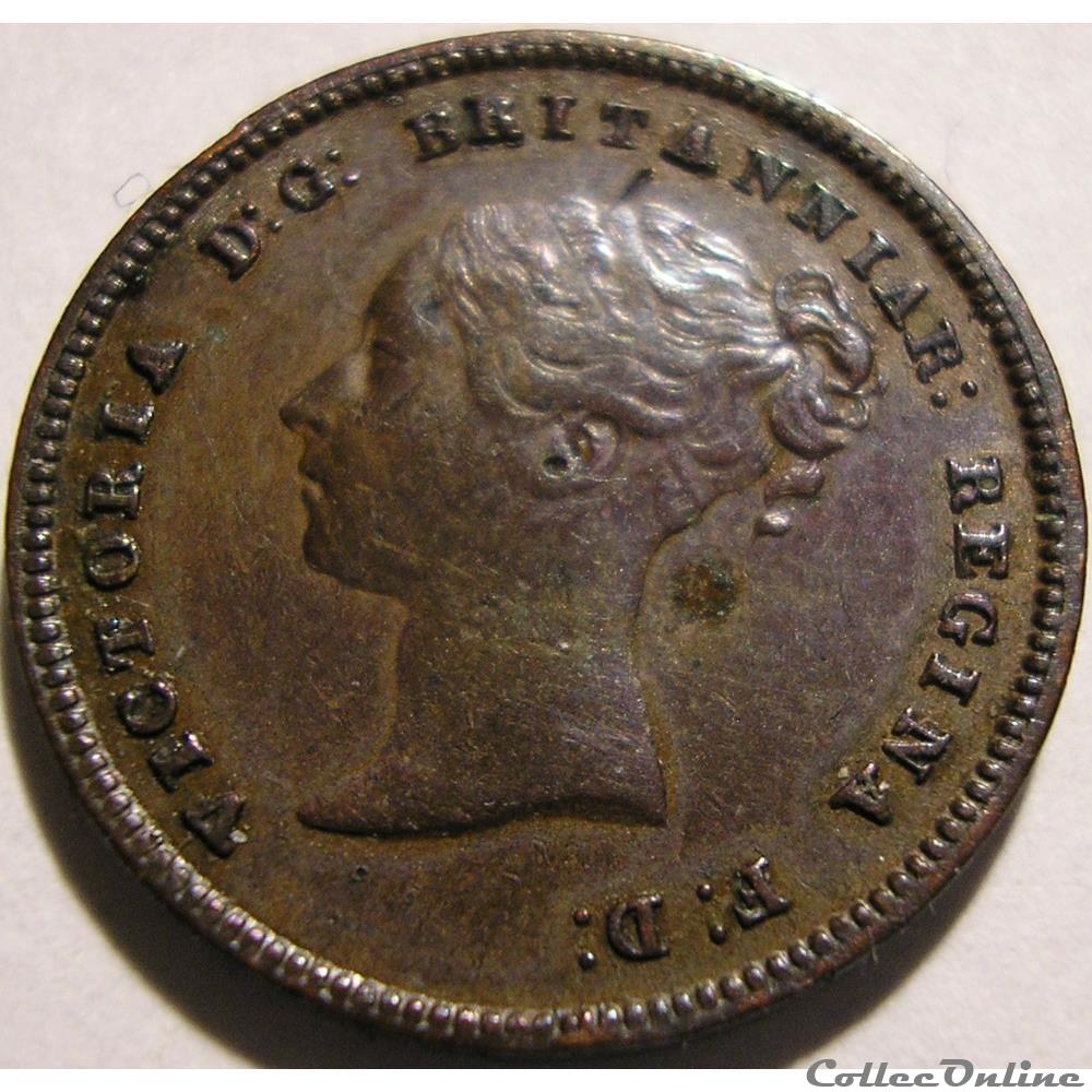 monnaie monde royaume uni victoria half farthing 1844 kingdom of great britain